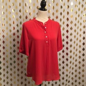 Chico’s Flowy Coral Blouse